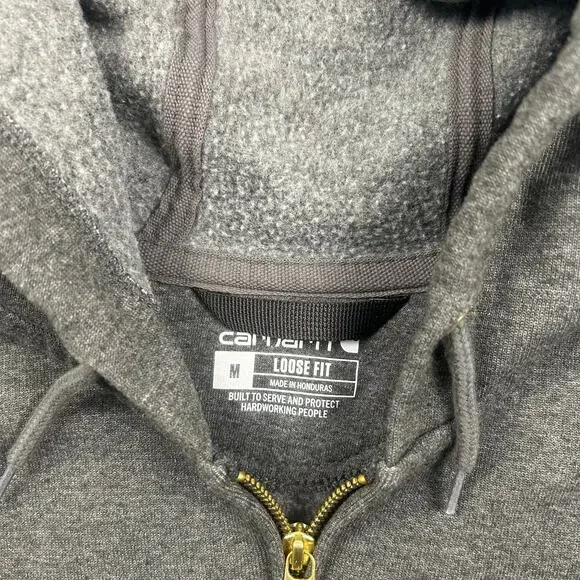 Carhartt Gray Lightweight Hoodie Jacket - Picture 5 of 7